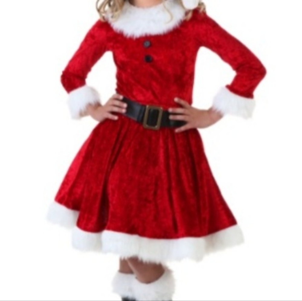Girls 8/10 Santa outfit - Picture 1 of 1